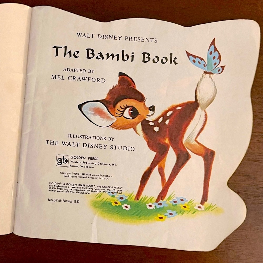 💙”The Bambi Book” (1980) by Walt Disney Company/Golden Press Children’s Book💙 - Picture 3 of 16